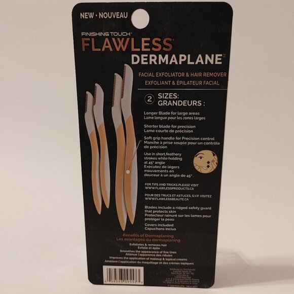 Finishing Touch Flawless Dermaplane Facial Exfoliator & Hair Remover, White BNIP - Picture 2 of 4